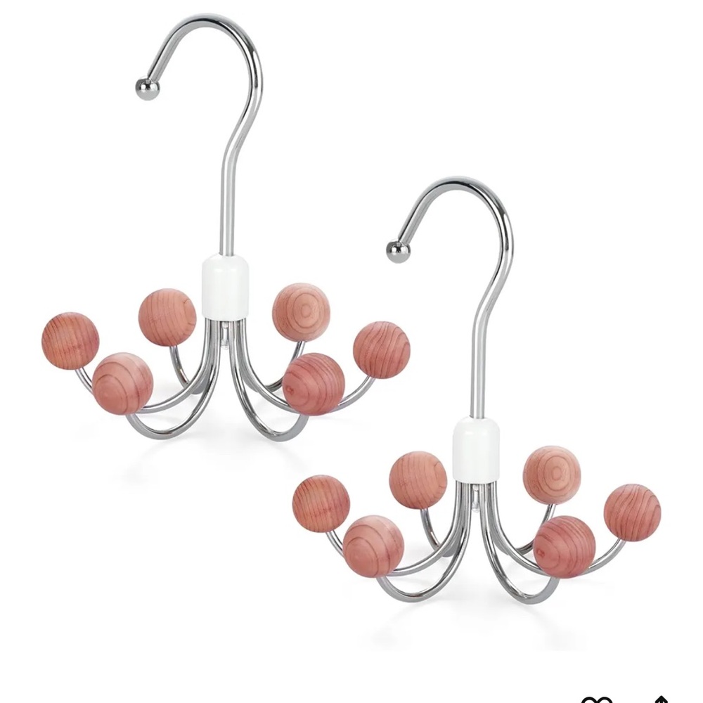 NWT Rotating Hook Hanger with Cedar Balls for multipurpose closet storage - Picture 2 of 7